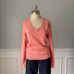 Tommy Hilfiger Pima Cotton Blend V-Neck Sweater